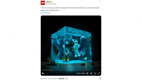 DnD Lego set teaser tweet