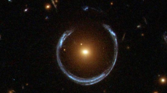 A star seen through the Hubble Telescope