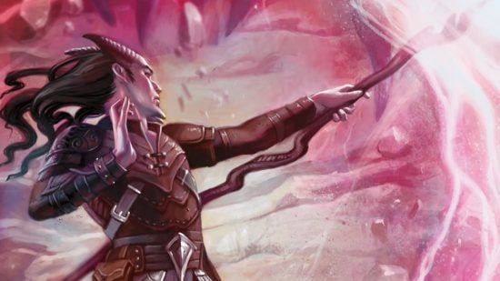 DnD opportunity attack 5e - Wizards of the Coast art of a Tiefling casting a spell