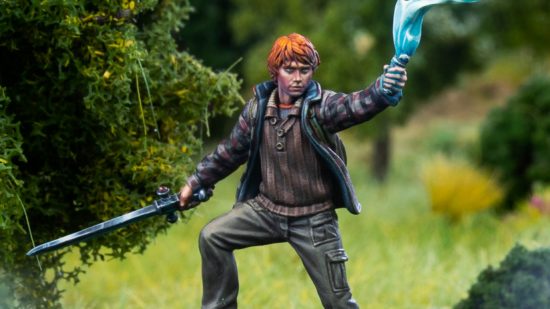 Harry Potter miniatures game - Ron Weasley painted figure