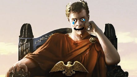 Imperator Rome image with Emperor welling up about positive reviews