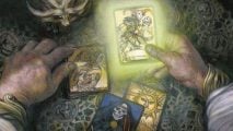 MTG art showing a magical deck of tarot cards