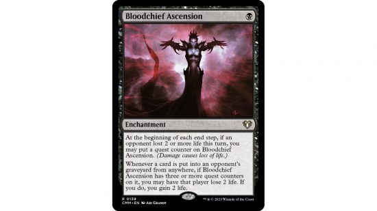 The MTG card Bloodchief Ascension.