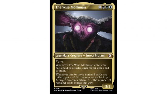 The MTG card The Wise Mothman.