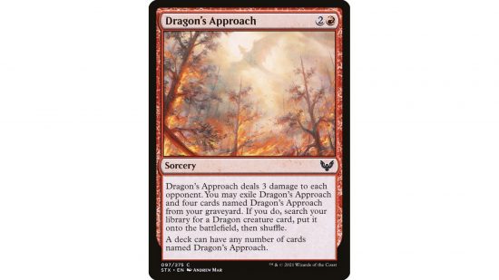 The MTG card Dragons Approach