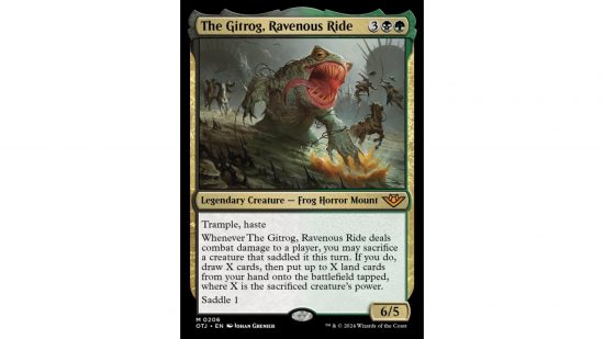 MTG card The Gitrog Ravenous Ride