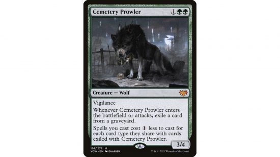 The MTG card Cemetery Prowler
