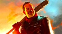 MTG Universes Beyond art of Negan from The Walking Dead