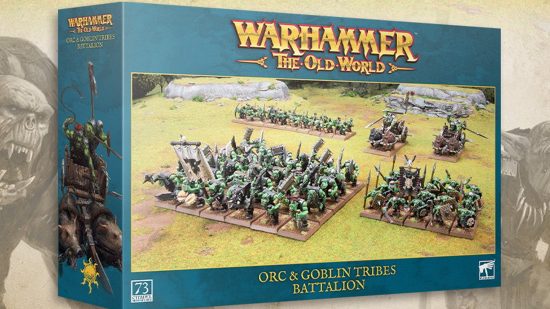Warhammer the Old World Orcs and Goblins battalion box