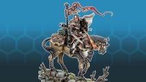 Age of Sigmar Command points - a Freeguild General, a human in heavy armor mounted on a horse