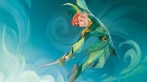 Disney Lorcana tournanents - art of Peter Pan in green clothes