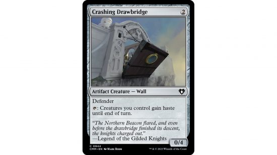 The MTG card crashing drawbridge