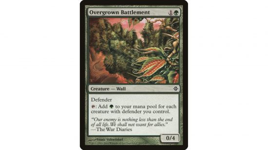 The MTG card Overgrown Battlements