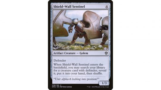 The MTG card Shield Wall Sentinel