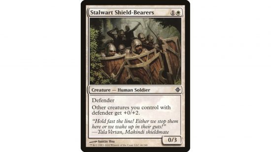 The MTG card Stalwart Shield-bearers