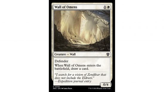 The MTG card Wall of Omens