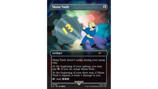 MTG Fallout Secret Lair card Mana Vault