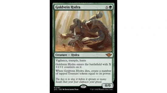The MTG card Goldvein Hydra