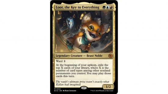 The MTG card: Loot, The Key to Everything