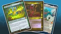 Three MTG cards from the Magic: The Gathering Online Commander Workshop bundle