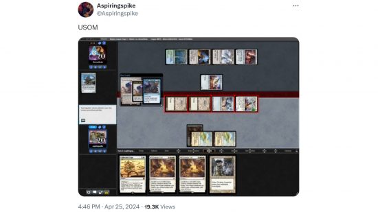 MTG card Collector's Cage tweet from aspiringspike