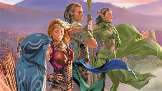 MTG keywords - Wizards of the Coast art of four planeswalkers from the Gatewatch
