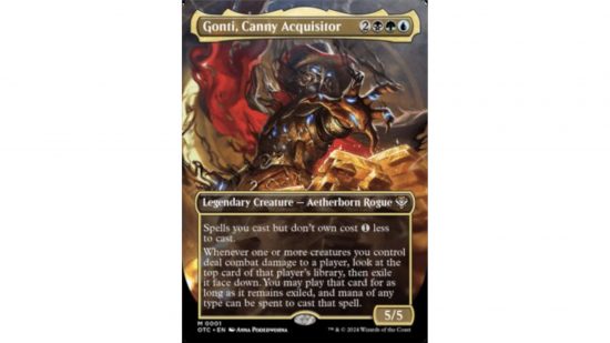 MTG Thunder Junction commanders - Gonti, Canny Acquisitor