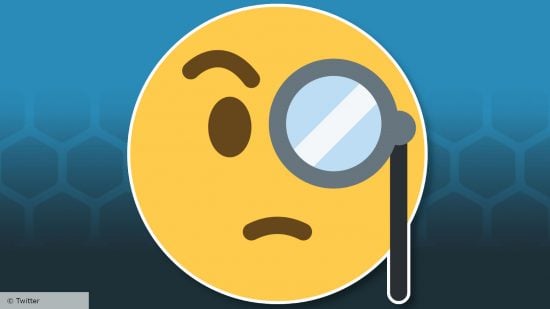 Never Have I Ever questions - Twitter emoji of a face with a monocle