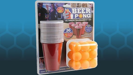 Beer Pong, one of the best party games for adults