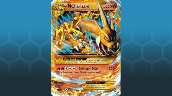 Pokemon Ex card, M Charizard Ex (Y)