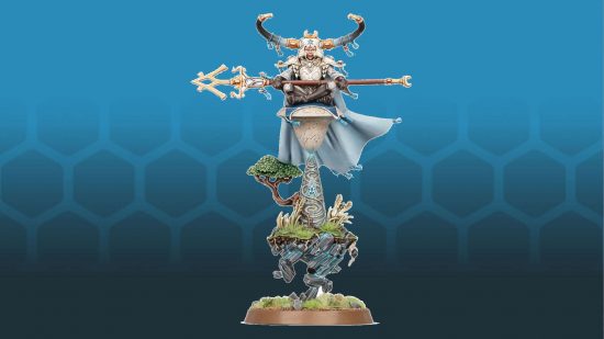 Warhammer Age of Sigmar army building rules - a Lumineth stone sorcerer