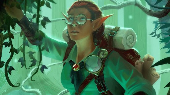 DnD Poison Spray 5e - Wizards of the Coast art of an explorer in a forest