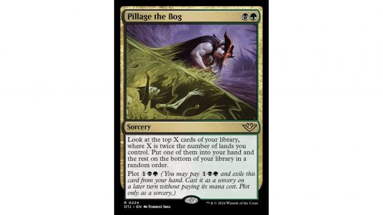 The MTG card Pillage the Bog