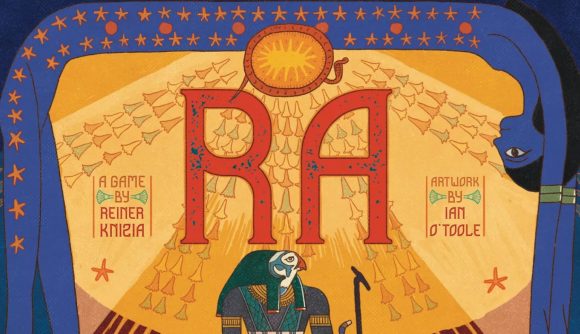 The front cover art of Reiner Knizia's board game Ra