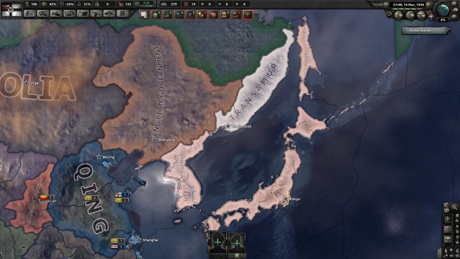 Kaiserreich: Still the best Hearts of Iron 4 Mod China map screen