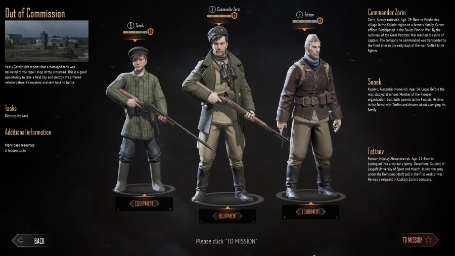partisans 1941 review squad screen