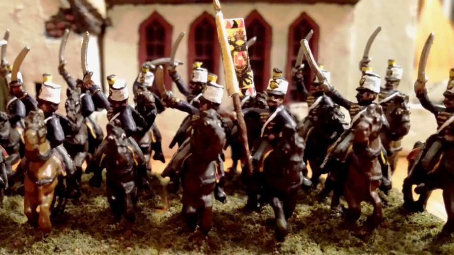 Scales in Miniature Wargaming - 1866 Austrian Hussars attack