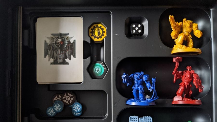 Space Marine Adventures: Rise of the Orks Review - box interior storage
