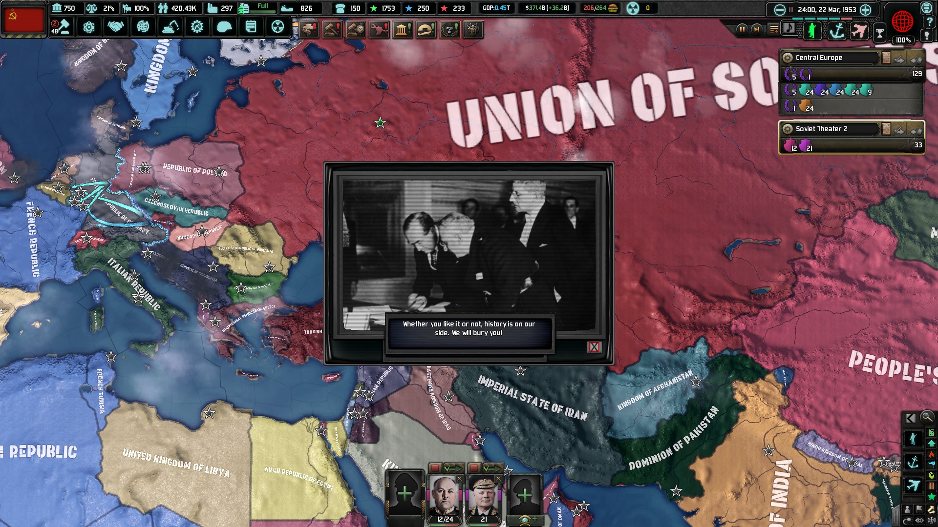 Hearts Of Iron 4 S Up And Coming Cold War Mod Has A Lot Of Potential But Doesn T Yet Capture The Era Wargamer