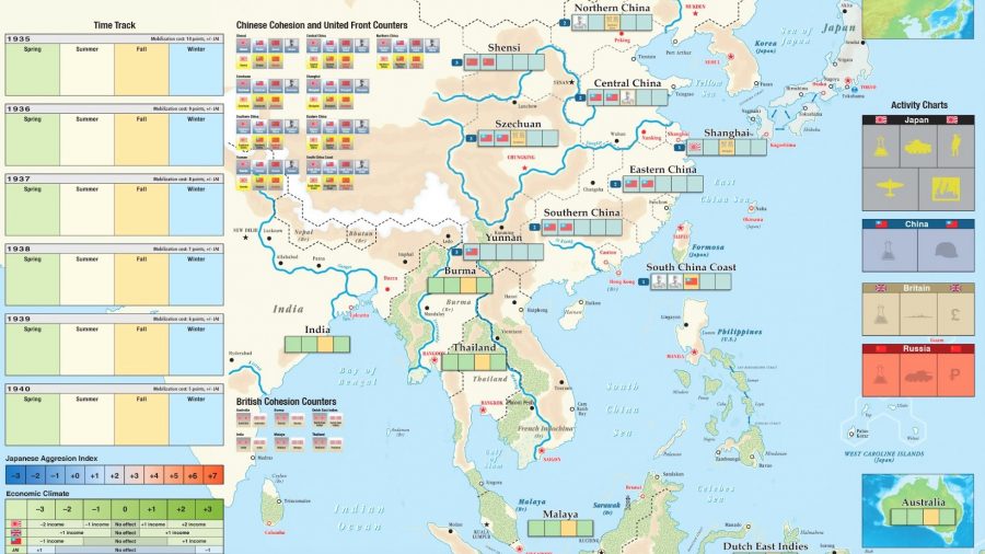 Storm over Asia review map image via GMT games