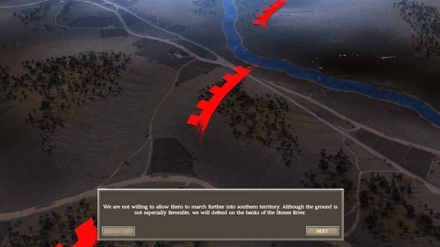 Ulltimate General: Civil War review Stones River battle lines screenshot