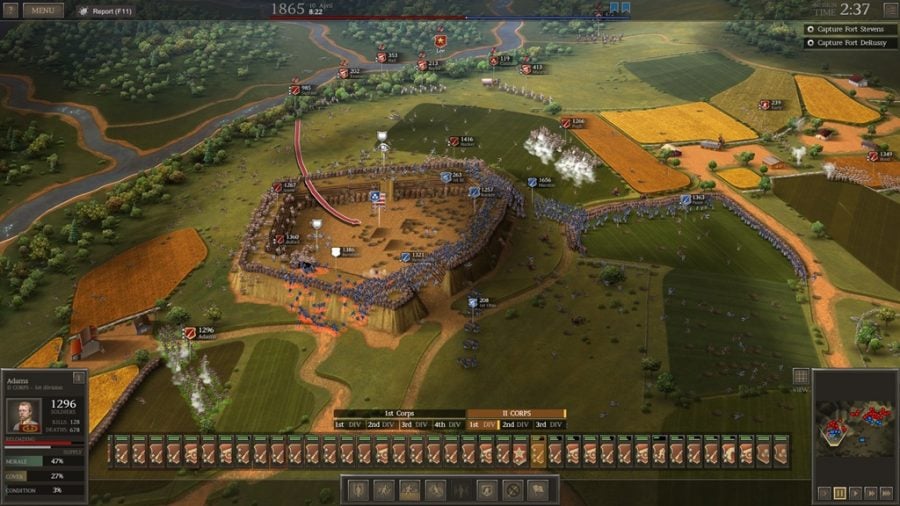 Ultimate General Civil War review Washington fort