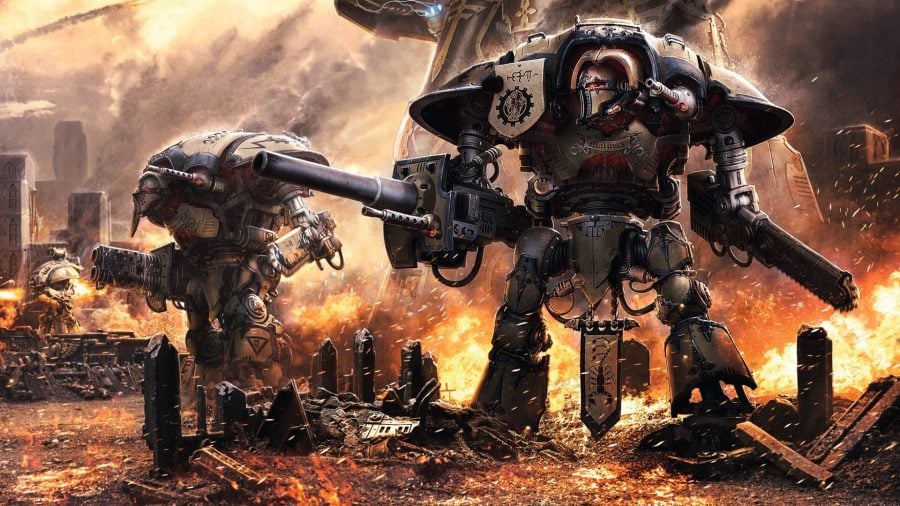 Warhammer 40k Imperium Factions Guide Imperial Knights artwork