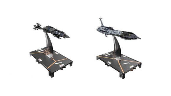 Recusant-destroyer and providence-class dreadnought Star Wars: Armada miniatures