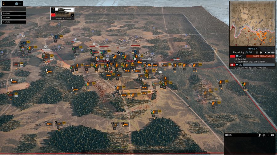 a zoomed out look at a crowded section of the frontline