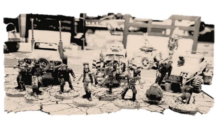 Best free miniature wargames blood and rust postapocalyptic miniatures and vehicles