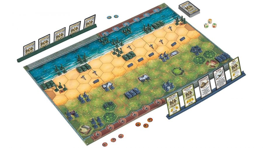 Best wargame gifts 2020 Memoir 44 Commands and Colours photo showing board and pieces