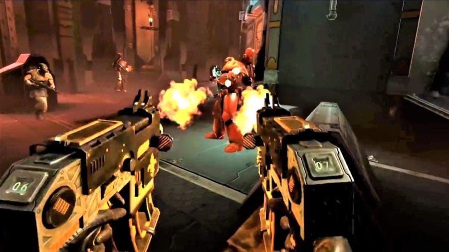 Best Warhammer 40K videogames Battle Sister VR shooter first-person bolt pistols screenshot
