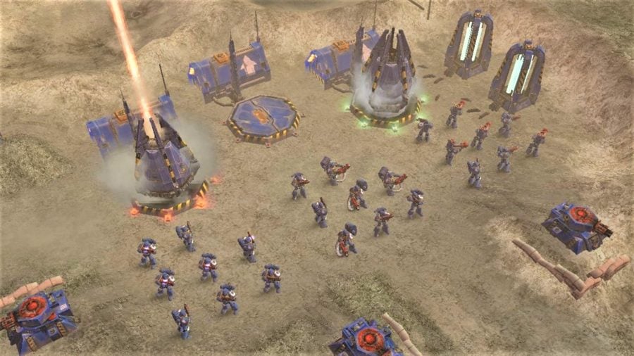Best Warhammer 40K videogames Dawn of War base building screenshot