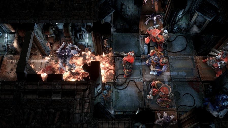 Best Warhammer 40K videogames Space Hulk Tactics screenshot showing the map grid with terminators